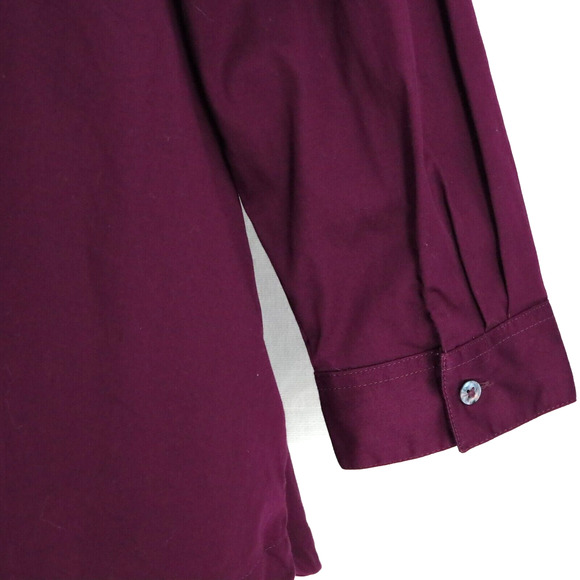 Coldwater Creek Top Plus Size 20W Plum Tunic Stretch Cotton Blouse Pockets - Picture 7 of 13